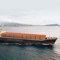 Rendering of the new Pasha Hawaii containership (Image courtesy Pasha Hawaii)
