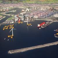 Rendering - Port of Talbot as offshore wind hub (Credit: ABP)