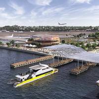 Rendering shows plans for LaGuardia's new Marine Air Terminal site (Image: Governor Cuomo’s office)