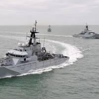 RN River-class patrol boats: Photo credit MOD