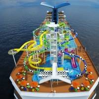 Carnival Sunshine's 'WaterWorks': Image credit Carnival Cruises