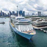 Royal Caribbean's Quantum of the Seas moored at Marina Bay Cruise Center in Singapore (File photo: Royal Caribbean)