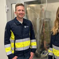 Rune Tveit, Project Manager and Caroline Stephansen, Manager Test & Assembly (Photo: Alma Clean Power)