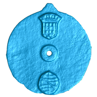 Scan of the astrolabe artifact (Credit: University of Warwick)