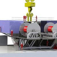 Schematic of the Subsea 7 deepwater lowering system developed by Caley Ocean Systems.
