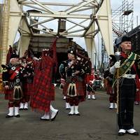 Scots Pipers at Launch: Image credit Marcon
