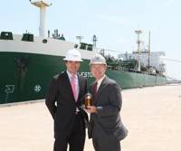 Seaport Canaveral General Manager Juriaan Steenland and Port Canaveral CEO Stan Payne: Photo credit Seaport Canaveral