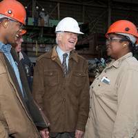 Senator Cochran's shipyard visit: Photo courtesy of HII