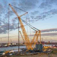 SGC-250, the Sarens’ giant crane nicknamed Big Carl by the Port of Ghent (Credit: Sarens)