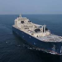 Sistership of Total future LNG bunker vessel in Marseille