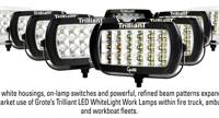  six new versions of its Trilliant LED WhiteLight Work Lamp.