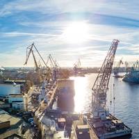 South Korean shipbuilder Hanwha Ocean aims to boost its revenue from overseas military vessels to around 4 trillion won ($2.91 billion) by 2030 and hopes to pick up more repair orders from the U.S. Navy. Credit: Adobe Stock/Maria Shaytor