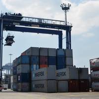 Stacking Cranes Photo Terex