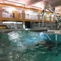 STL’s Autonomous Synchronised Stabilised Platform being put through its paces at the University of Plymouth’s COAST Laboratory. Photo courtesy STL

