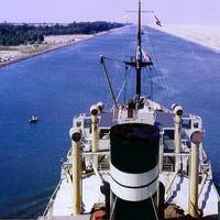 Suez Canal Transit: Photo credit Backwell
