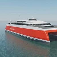 The 109m high-speed vehicle passenger ferry to be built by Austal for Fjord Line of Norway (Image: Austal)