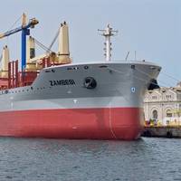 The 34,500dwt bulk carrier Zambesi recently underwent a month-long overhaul program at Gibdock (Photo: Gibdock)