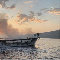 The 75-foot recreational diving vessel Conception was anchored in Platts Harbor off Santa Cruz Island when it caught fire in the early morning of Sept. 2, 2019. All 33 passengers and one of six crewmembers died of smoke inhalation after they were trapped in the berthing area while a fire raged on the deck above. Both exits from the berthing area led to the fire and smoke-filled enclosed area above. (Photo: Ventura County Fire Department)