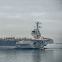 The aircraft carrier Gerald R. Ford (CVN 78). Photo by Chris Oxley