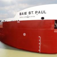 The Baie St. Paul, Canada Steamship Lines’ first of four new Trillium Class self-unloading Lakers.