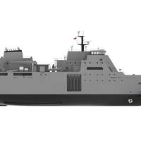 The Chilean Navy LPDs are being constructed for the Escotillón IV project at the state-owned Astilleros y Maestranzas de la Armada (ASMAR) shipyard. Image courtesy Chilean Navy/DMC