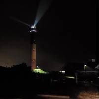 The Coast Guard lit a first of its kind LED-based rotating beacon at Oak Island
Lighthouse on Caswell Beach, N.C., December 7, 2020. (Photo: U.S. Coast Guard)