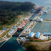 The container segment continued to serve as the leading market segment for tonnage through the Canal, accounting for 159 million tons of the total cargo received, of which 112.6 million PC/UMS tons transited the Expanded Canal. (Photo: Panama Canal Authority)