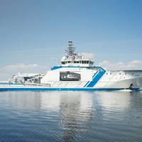 
The Finnish Border Guard’s patrol vessel the Turva operates with Wärtsilä dual-fuel engines capable of running on Bio LNG fuel. (Photo: Finnish Border Guard)
