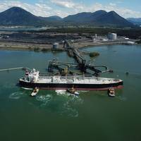 The first shipment of Canadian propane departed RIPET on Canada’s West Coast on May 23. The facility is expected to ship approximately 1.2 million tonnes of propane annually to customers in Asia. Photo: CNW Group/AltaGas Ltd.