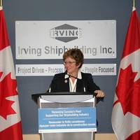 The Hon. Diane Finley: Photo credit Irving Shipbuilding