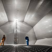 The inside of a GTT cryogenic membrane tank. Photo: Wärtsilä