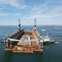 The JAM-DOCK1 floating dock arrives in Jamaica (Photo: Maritime Authority of Jamaica)