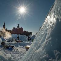 The Kara-Winter-2014 Ice Expedition. (Photo Courtesy Rosneft)