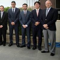 The LPGreen project partners from HHI, WÀrtsilÀ, MAN Diesel & Turbo, CMM and DNV GL in Athens. Photo: DNV GL