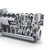 The MAN 32/44CR engine, ordered as a 12V version for Huanghua Port Bureau (Photo: MAN Diesel & Turbo)