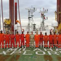 The Milaha Explorer crew following deployment off the coast of West Africa (Photo: Milaha)