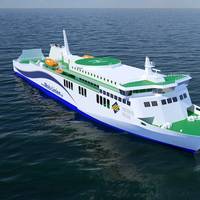 The new car and passenger ferry being built for Danish operator Mols-Linien will be powered by two eight-cylinder Wärtsilä 31 main engines. (Image: Wärtsilä)