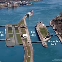 The New Lock at the Soo Artistic Rendering depicts how the Soo Locks will look once the New Lock at the Soo is complete in Sault Ste. Marie, Mich. (Image: USACE)
