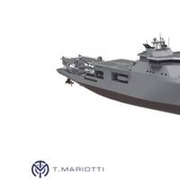 The new SDO-SuRS (Special and Diving Operations - Submarine Rescue Ship) to be built by the Italian shipyard T.Mariotti for the Italian navy. Image courtesy Kongsber/T. Mariotti