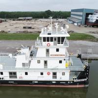 The new towboat Brooks M. Hamilton is the second in a series of 15 being built by C&C Marine and Repair for Maritime Partners (Photo: C&C Marine and Repair)