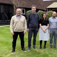 The newly formed TADEK leadership team celebrate at a recent company offsite
(Left to right: Rupert Raymond, Nigel Terry, Daniela Benites Munoz, Pierpaolo Ricci, Andrew French, James Tate – n.b Alastair Berry missing as he was offshore). © TADEK