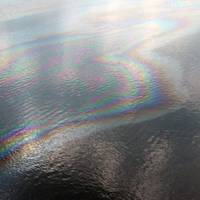 The oil sheen: Photo courtesy of NOAA