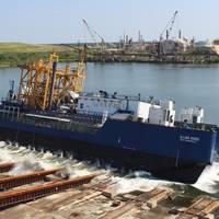 The Q-LNG 4000 bunker barge was launched by builder VT Halter Marine (Photo: VT Halter Marine)