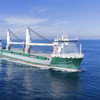 The recently delivered MV Elise, the first of SAL Heavy Lift’s Orca-class newbuilds. © Harren Group