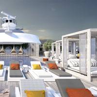 “The Retreat” is an ultra-exclusive private utopia reserved exclusively for Suite Class guests featuring a luxurious pool and sun chairs for ultimate relaxation. Photo: Celebrity Cruises