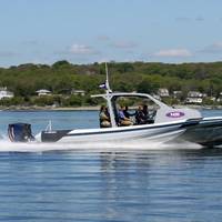 The Sea Blade 35 is put through its paces on Narragansett Bay, May 29, 2015 (NavatekNEB photo).