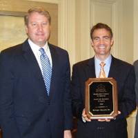 The Shipbuilders Council of America present the Award for Excellence in Safety to Bollinger executive vice president, Chris Bollinger during the April 2011 meeting held in Washington, D.C.  (Pictured left to right: Matthew Paxton, SCA – President; Chris Bollinger, Bollinger Shipyards - Executive Vice President; and Ian Bennitt, SCA - Manager Government Affairs.)