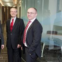 The Stewart Group’s management includes (from left to right): Director Andrew Miller, Non-Executive Chairman Bill Budge and Managing Director Paul Love. (Photo: The Stewart Group)