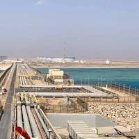 The terminal consists of a tank farm and offshore facilities to receive, store, and load Arabian Light and Arabian Super Light crude oil. Image: Saudi Arabian Oil Co.