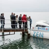 The vessel - Hydroxy 3000 - is a typical electrical lake vessel for private use by consumers. Together with Heig University, this vessel has been adapted to the new aluminum-air battery technology.